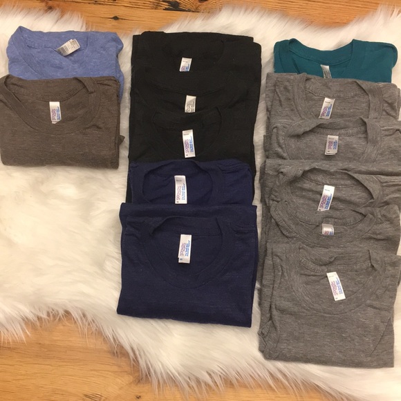 American Apparel Tops - American Apparel Tri-Blend Track Tees 💝